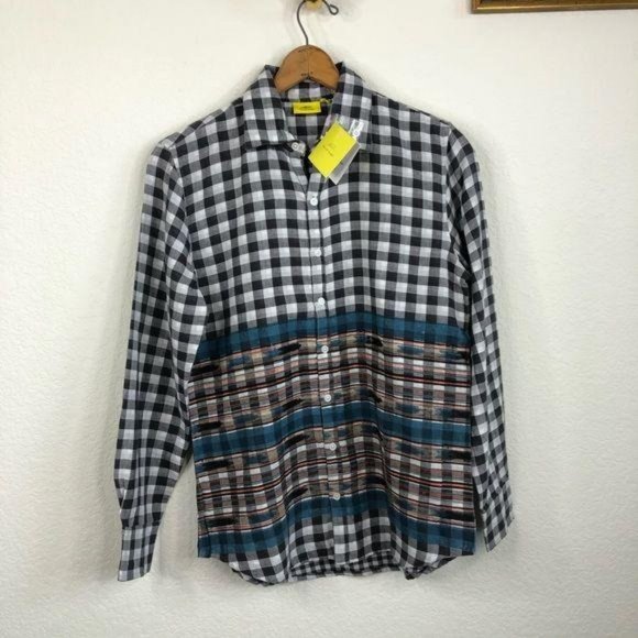 Roller Rabbit Men's Zoo Shirt Selma Border Plaid - Picture 5 of 9